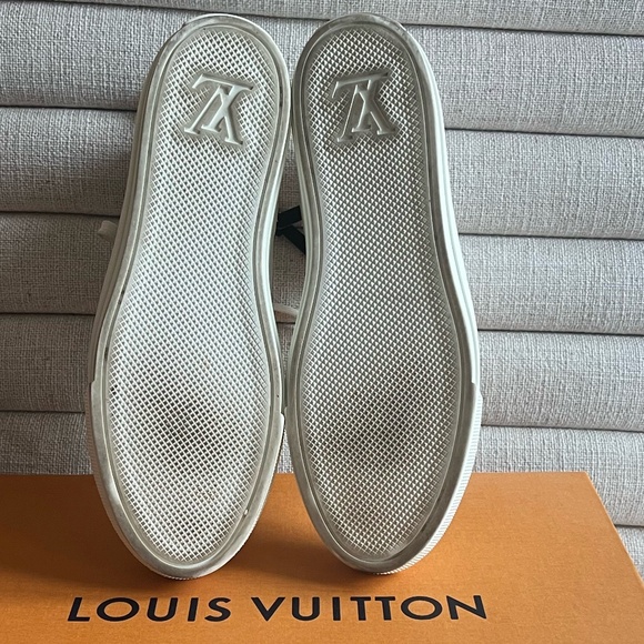 Authentic Women's Louis Vuitton Stellar high top sneakers Sz 39.5 (9.5) - Picture 6 of 9